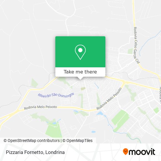 Pizzaria Fornetto map