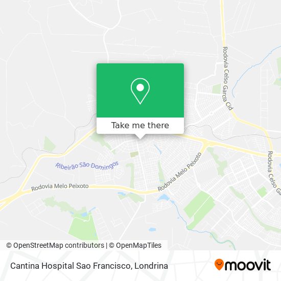 Cantina Hospital Sao Francisco map