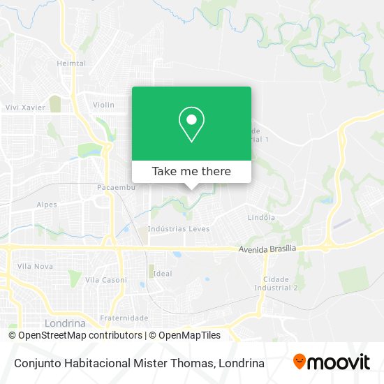 Conjunto Habitacional Mister Thomas map