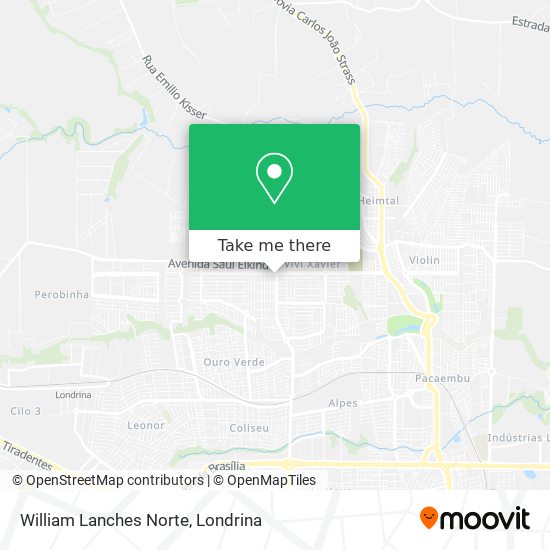William Lanches Norte map