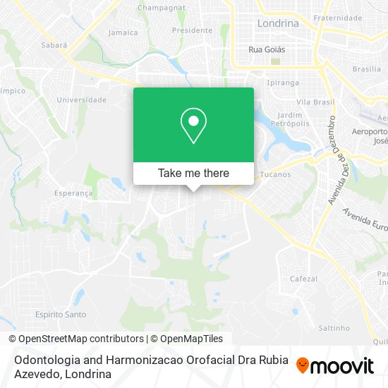 Odontologia and Harmonizacao Orofacial Dra Rubia Azevedo map