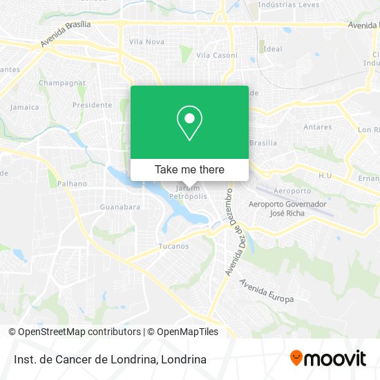 Inst. de Cancer de Londrina map