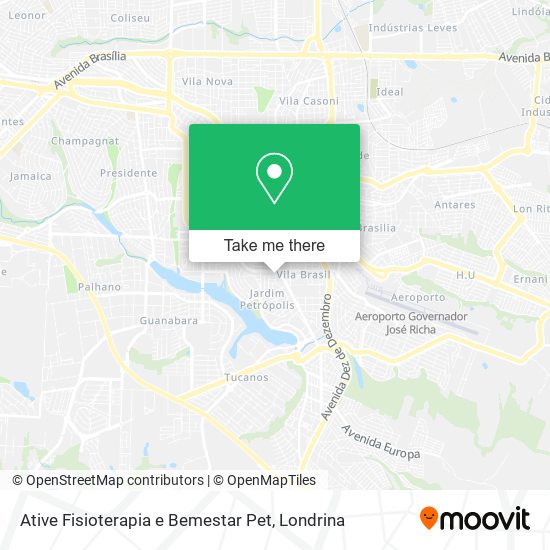 Ative Fisioterapia e Bemestar Pet map