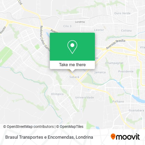 Brasul Transportes e Encomendas map
