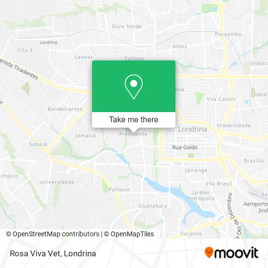 Rosa Viva Vet map