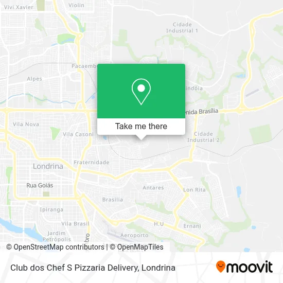 Club dos Chef S Pizzaria Delivery map