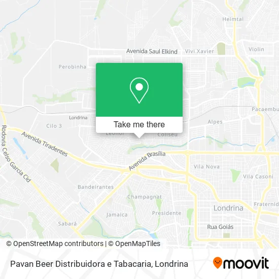 Pavan Beer Distribuidora e Tabacaria map