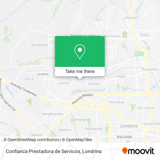 Confianca Prestadora de Servicos map