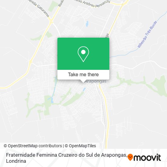 Fraternidade Feminina Cruzeiro do Sul de Arapongas map