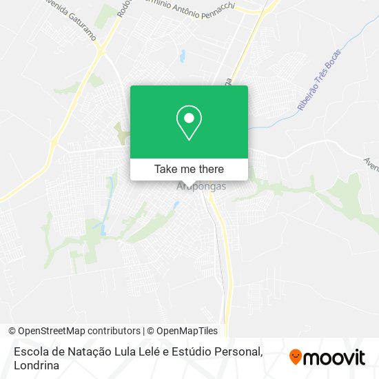 Mapa Escola de Natação Lula Lelé e Estúdio Personal