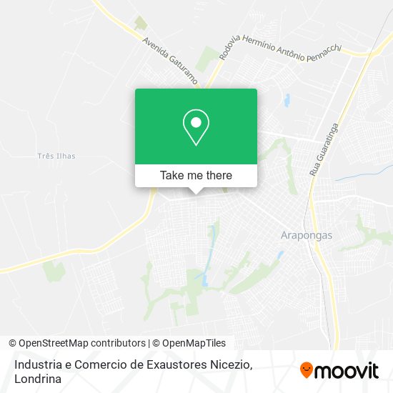 Mapa Industria e Comercio de Exaustores Nicezio