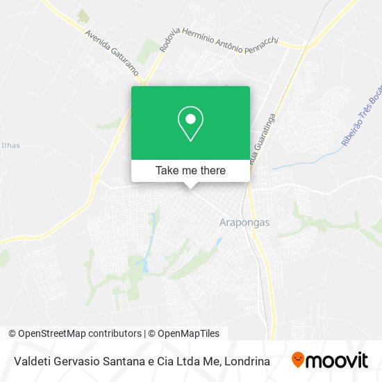 Valdeti Gervasio Santana e Cia Ltda Me map