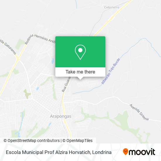 Escola Municipal Prof Alzira Horvatich map