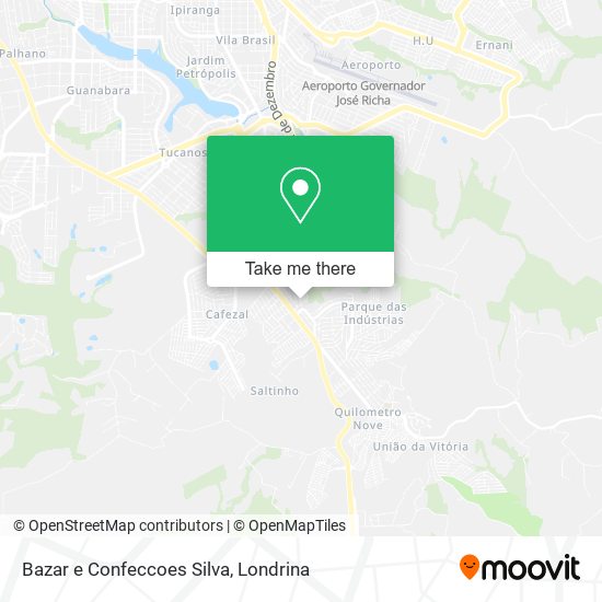 Bazar e Confeccoes Silva map