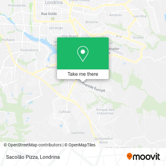 Sacolão Pizza map