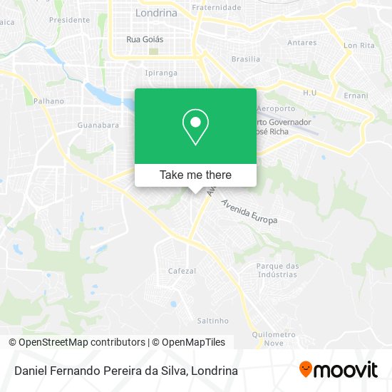 Daniel Fernando Pereira da Silva map