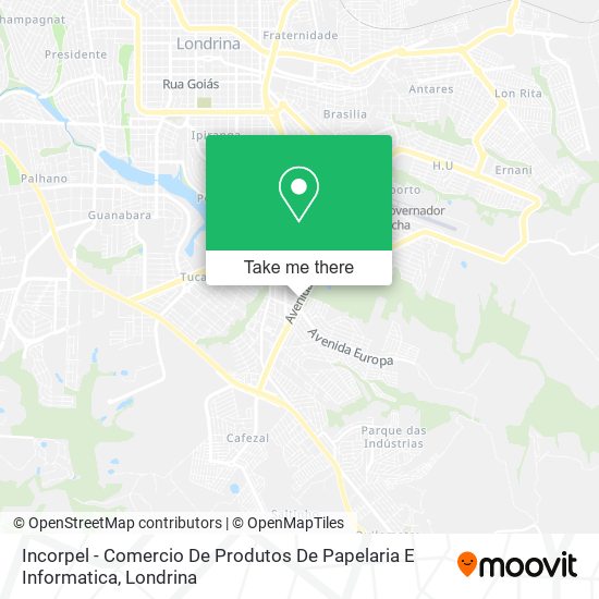 Mapa Incorpel - Comercio De Produtos De Papelaria E Informatica