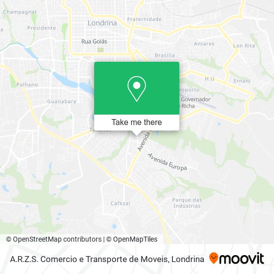 Mapa A.R.Z.S. Comercio e Transporte de Moveis