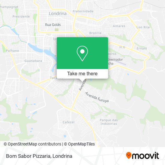 Bom Sabor Pizzaria map