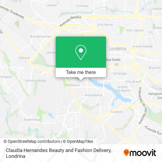 Claudia Hernandes Beauty and Fashion Delivery map