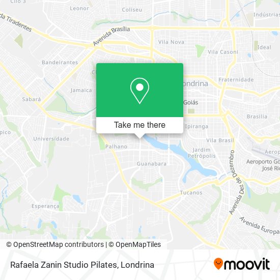 Rafaela Zanin Studio Pilates map