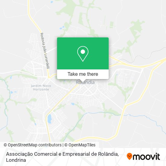 Associação Comercial e Empresarial de Rolândia map