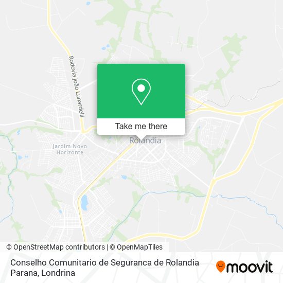 Mapa Conselho Comunitario de Seguranca de Rolandia Parana
