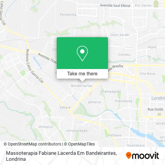 Massoterapia Fabiane Lacerda Em Bandeirantes map
