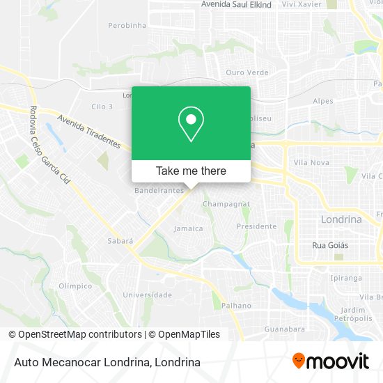 Mapa Auto Mecanocar Londrina