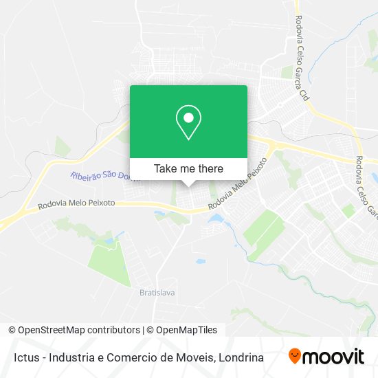 Ictus - Industria e Comercio de Moveis map