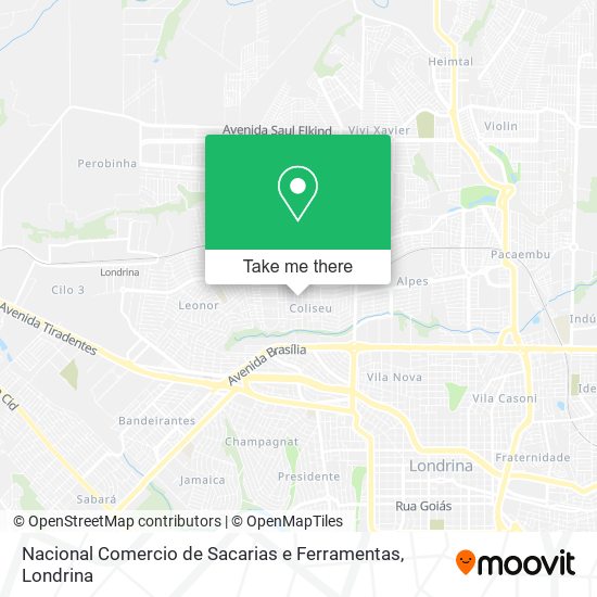 Nacional Comercio de Sacarias e Ferramentas map