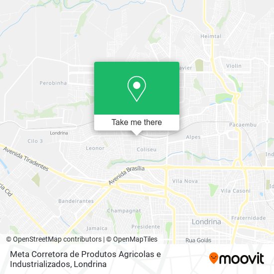 Mapa Meta Corretora de Produtos Agricolas e Industrializados