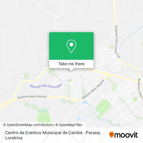 Centro de Eventos Municipal de Cambé - Paraná map
