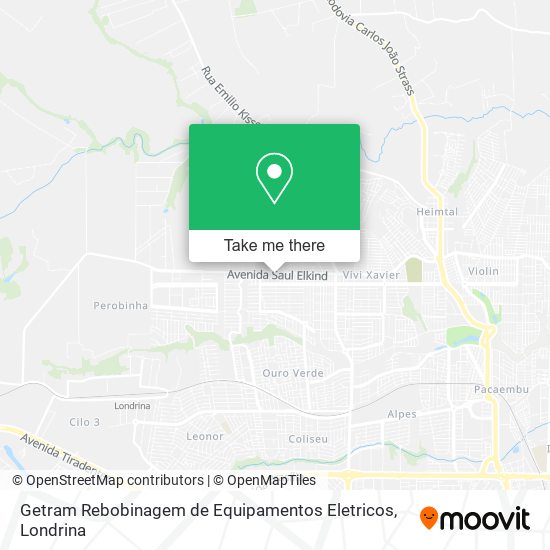 Getram Rebobinagem de Equipamentos Eletricos map