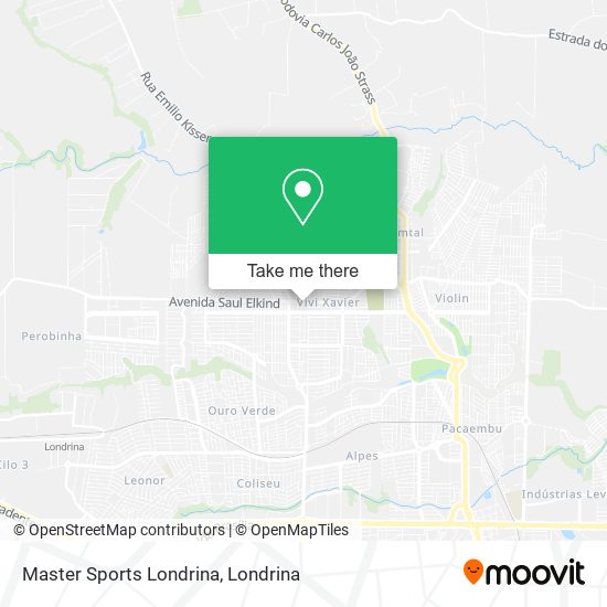 Mapa Master Sports Londrina