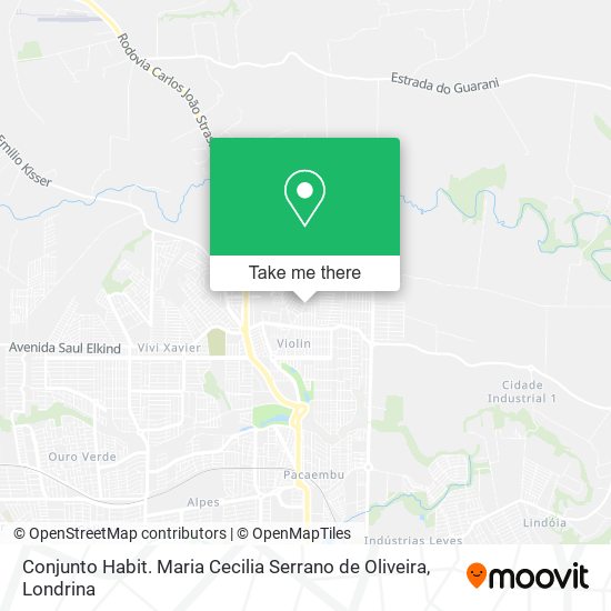 Conjunto Habit. Maria Cecilia Serrano de Oliveira map