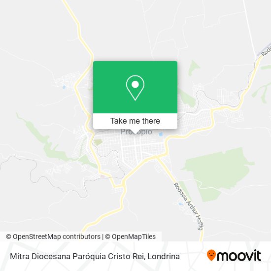 Mapa Mitra Diocesana Paróquia Cristo Rei