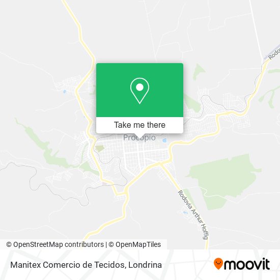 Mapa Manitex Comercio de Tecidos