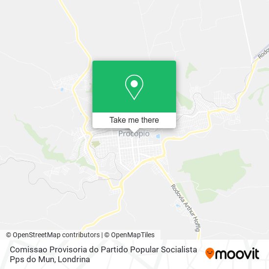 Mapa Comissao Provisoria do Partido Popular Socialista Pps do Mun