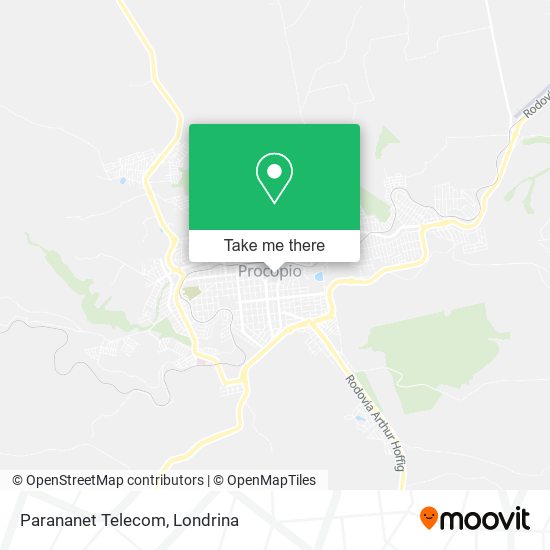 Mapa Parananet Telecom