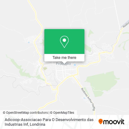 Mapa Adicoop-Associacao Para O Desenvolvimento das Industrias Inf