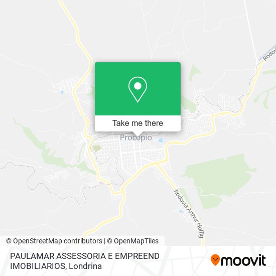 Mapa PAULAMAR ASSESSORIA E EMPREEND IMOBILIARIOS