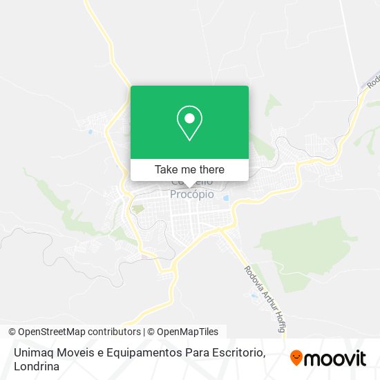 Mapa Unimaq Moveis e Equipamentos Para Escritorio