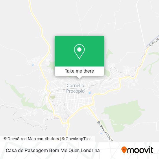 Mapa Casa de Passagem Bem Me Quer