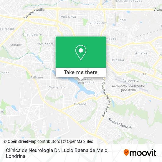 Clínica de Neurologia Dr. Lucio Baena de Melo map