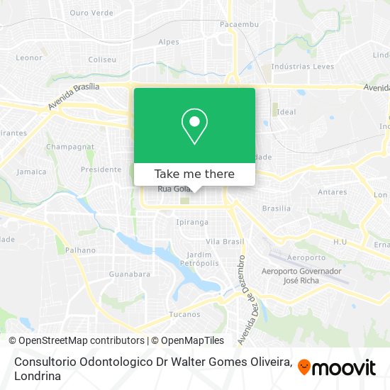 Consultorio Odontologico Dr Walter Gomes Oliveira map