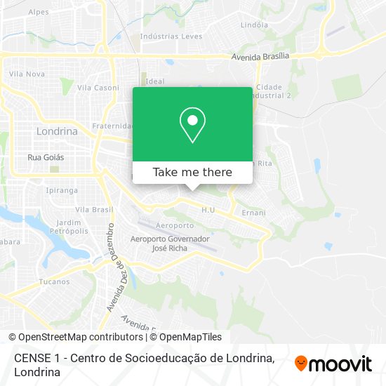 CENSE 1 - Centro de Socioeducação de Londrina map