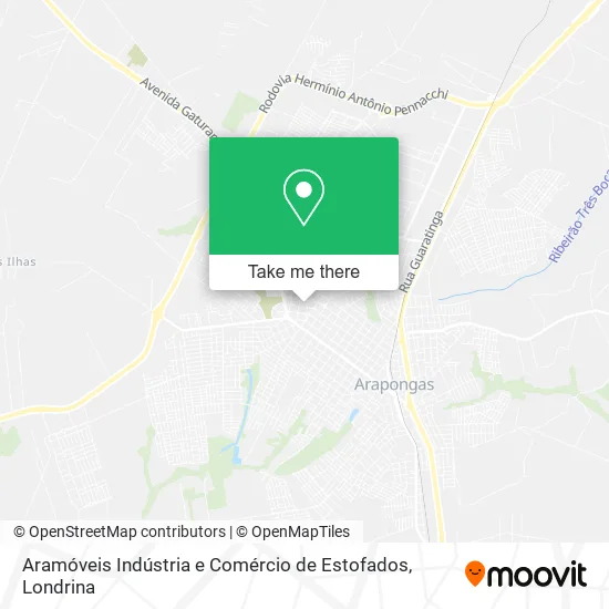 Aramóveis Indústria e Comércio de Estofados map
