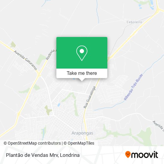 Plantão de Vendas Mrv map