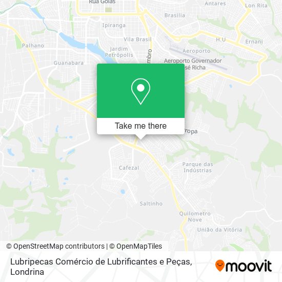 Lubripecas Comércio de Lubrificantes e Peças map